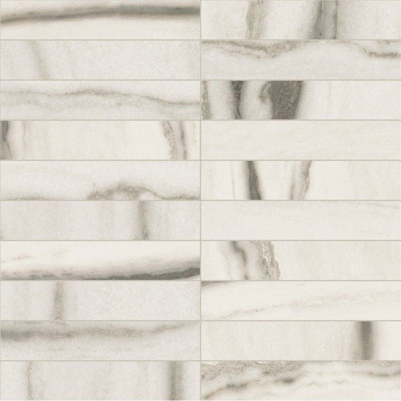 PREXIOUS REX WHITE FANTASY  MOSAICO 3X15 MATTE - REX Ceramiche 756304 FLORIM LUXURY DESIGN - 1