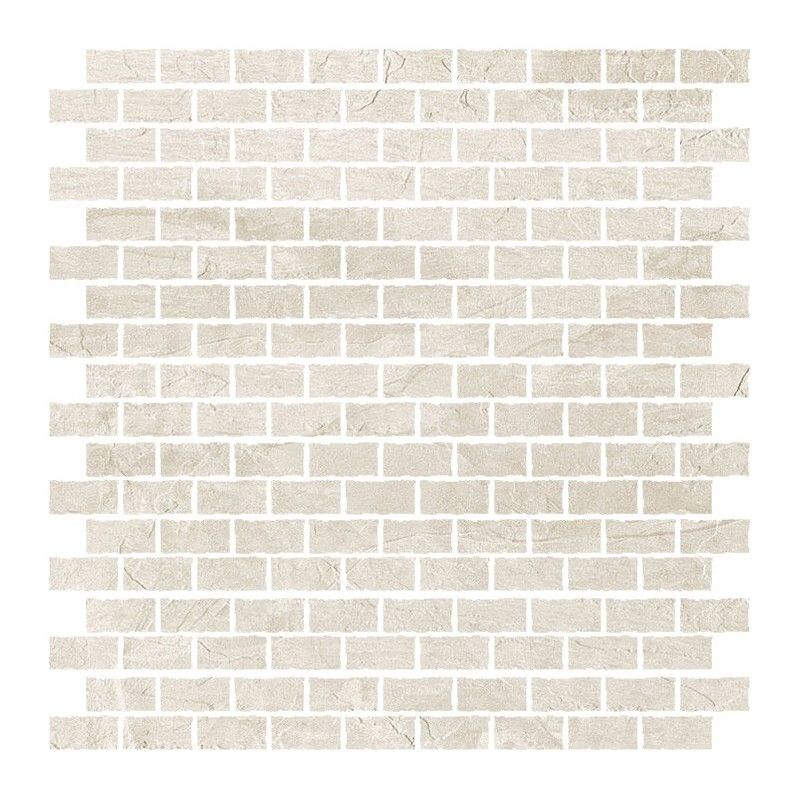 ARDOISE BLANC 1,5x3 6MM MOSAIC  30X30 - REX Ceramiche 747812 FLORIM LUXURY DESIGN - 1